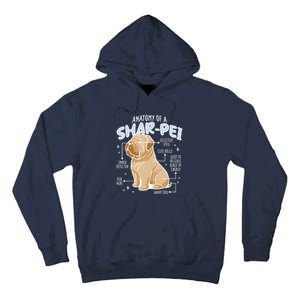 Anatomy Of A Sharpei Dog Tall Hoodie