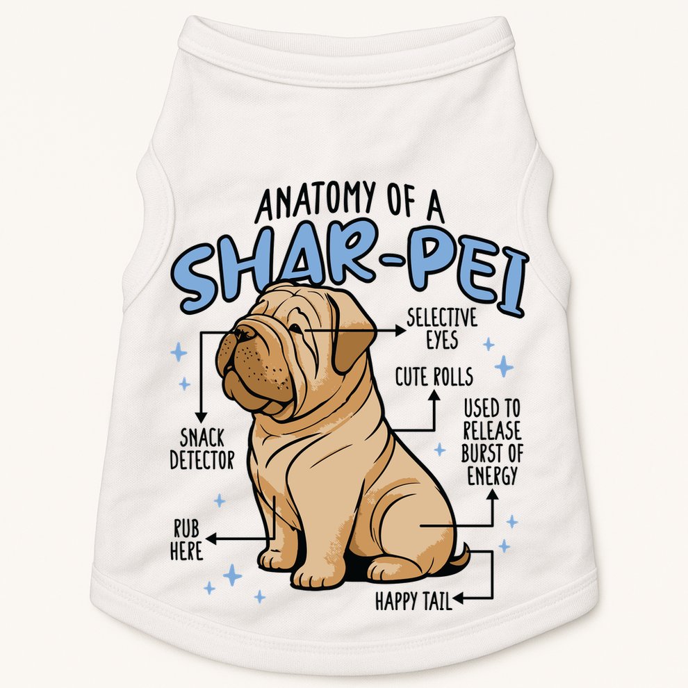 Anatomy Of A Sharpei Dog Doggie Tank
