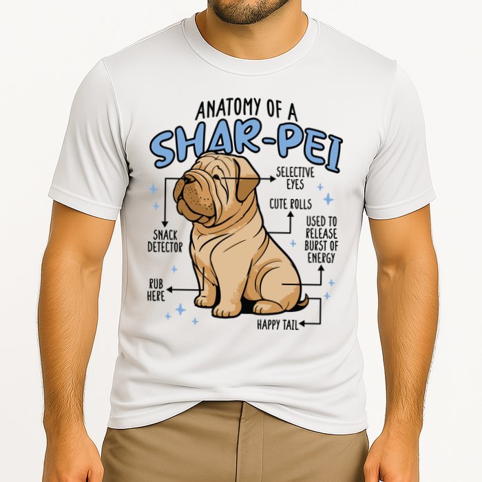 Anatomy Of A Sharpei Dog Cooling Performance Crew T-Shirt