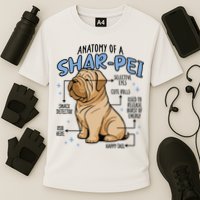Anatomy Of A Sharpei Dog Cooling Performance Crew T-Shirt