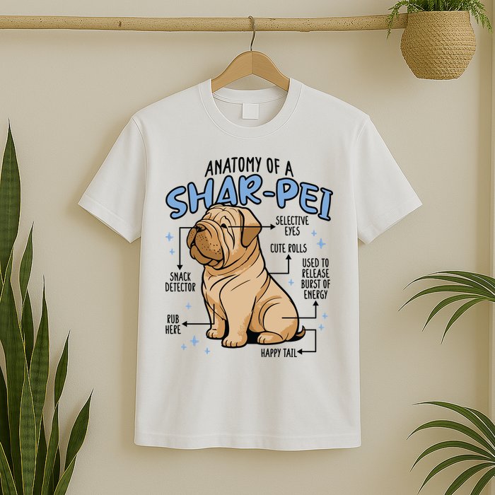 Anatomy Of A Sharpei Dog T-Shirt