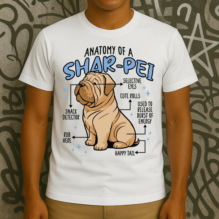 Anatomy Of A Sharpei Dog T-Shirt