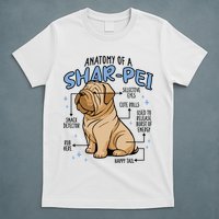 Anatomy Of A Sharpei Dog T-Shirt