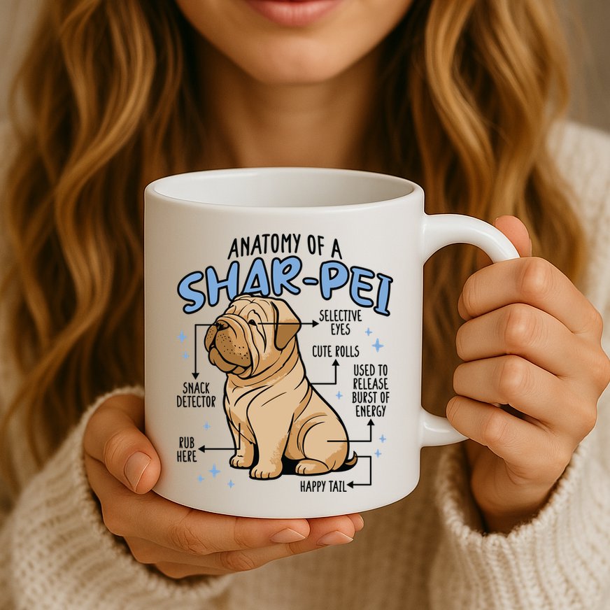 Anatomy Of A Sharpei Dog Mug