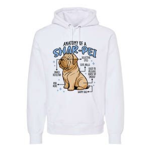 Anatomy Of A Sharpei Dog Premium Hoodie