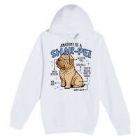 Anatomy Of A Sharpei Dog Premium Pullover Hoodie