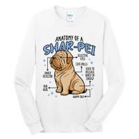 Anatomy Of A Sharpei Dog Tall Long Sleeve T-Shirt