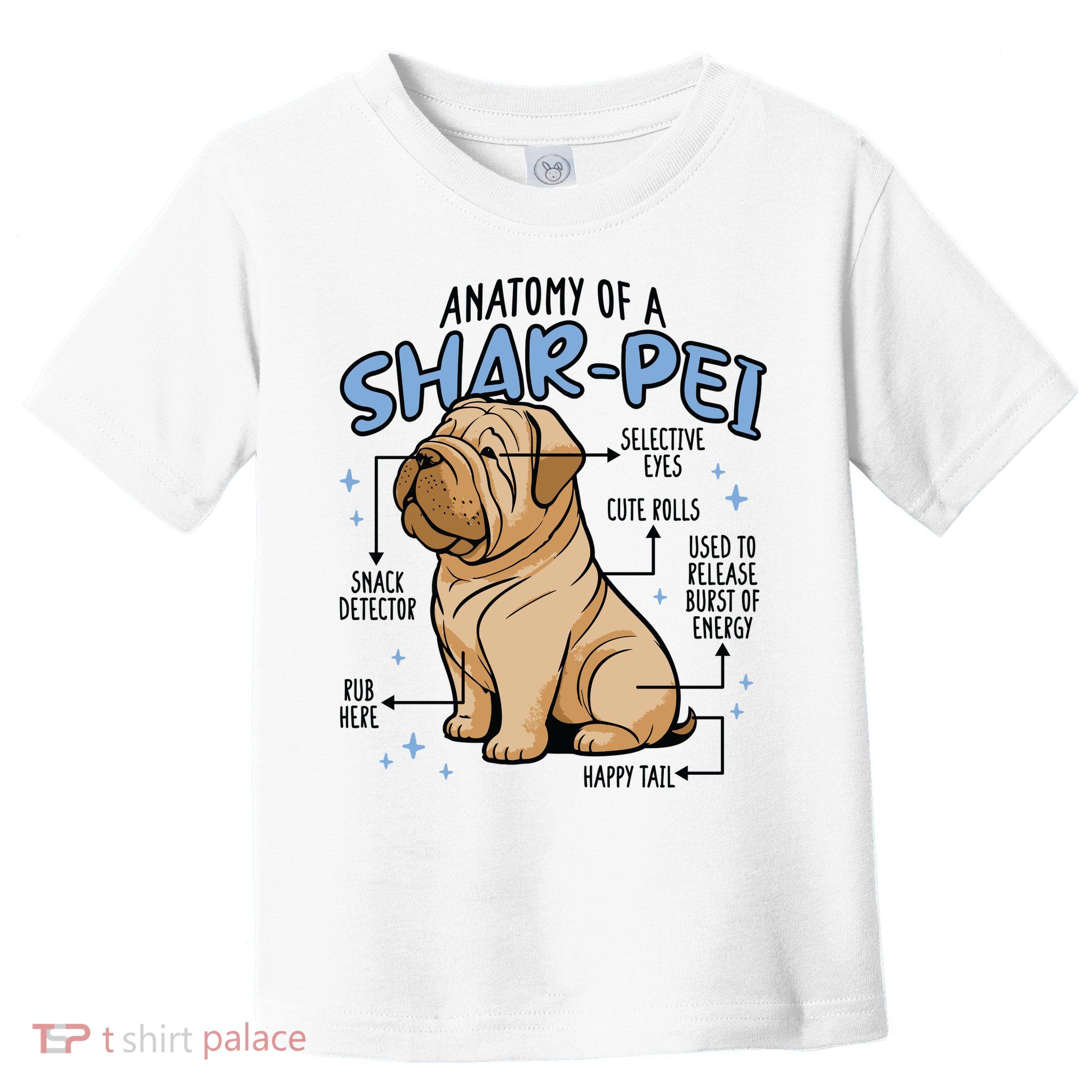 Anatomy Of A Sharpei Dog Toddler T-Shirt