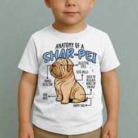 Anatomy Of A Sharpei Dog Toddler T-Shirt
