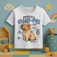 Anatomy Of A Sharpei Dog Toddler T-Shirt