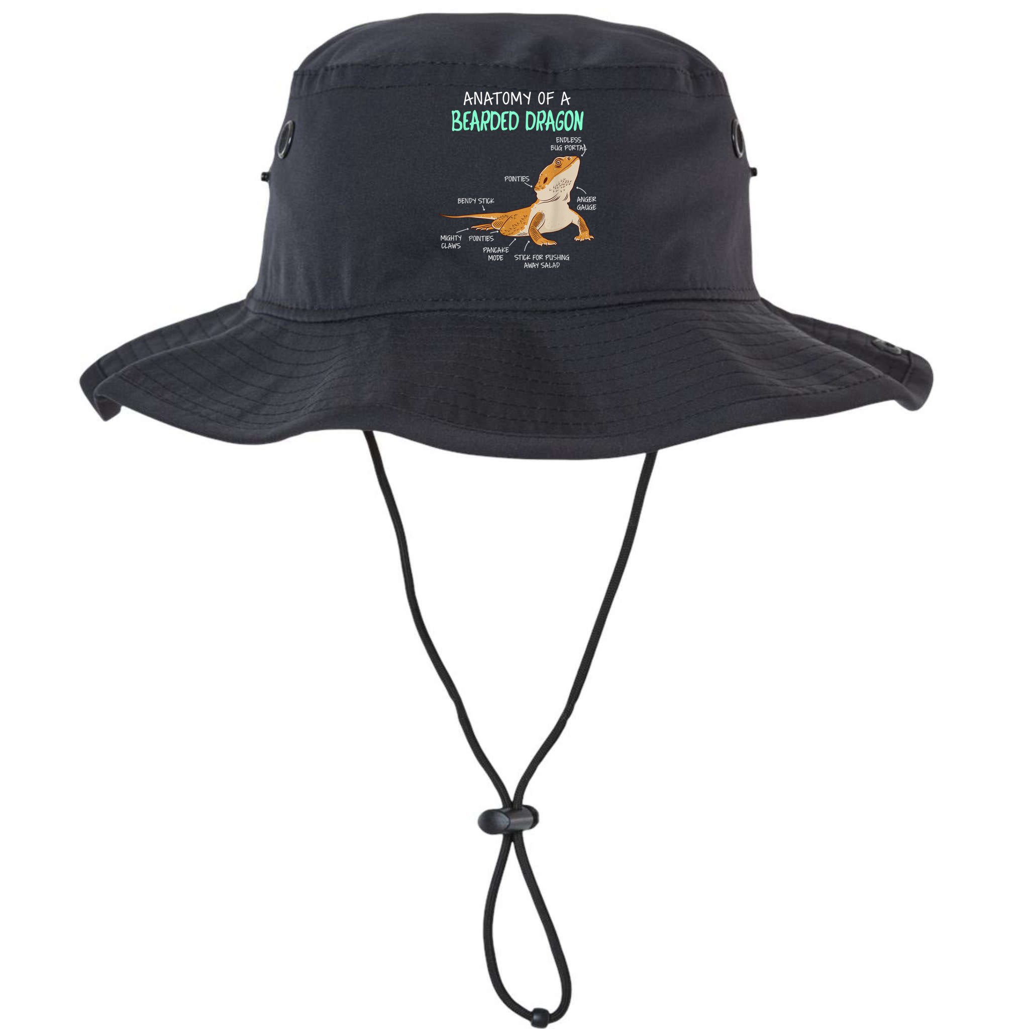 Anatomy Of A Bearded Dragon Bearded Dragon Lizard Pogona Reptile Bucket Hat