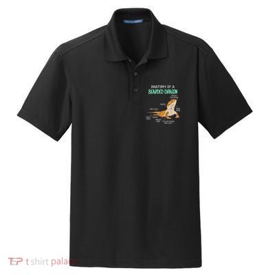 Anatomy Of A Bearded Dragon Bearded Dragon Lizard Pogona Reptile Dry Zone Grid Polo