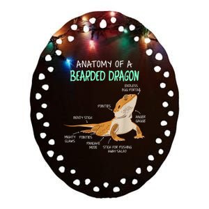 Anatomy Of A Bearded Dragon Bearded Dragon Lizard Pogona Reptile Ceramic Oval Ornament