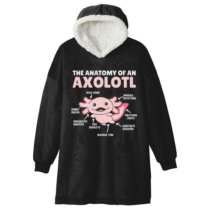 Anatomy Of an Axolotl Sweet Axolotl Explanation  Hooded Wearable Blanket