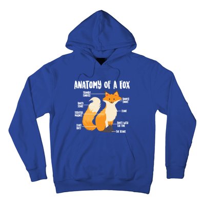 Anatomy Of A Fox Cute Sweet Carnivore Funny Animal Gift Hoodie