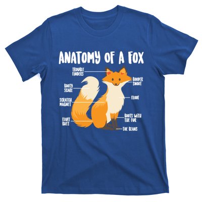 Anatomy Of A Fox Cute Sweet Carnivore Funny Animal Gift T-Shirt