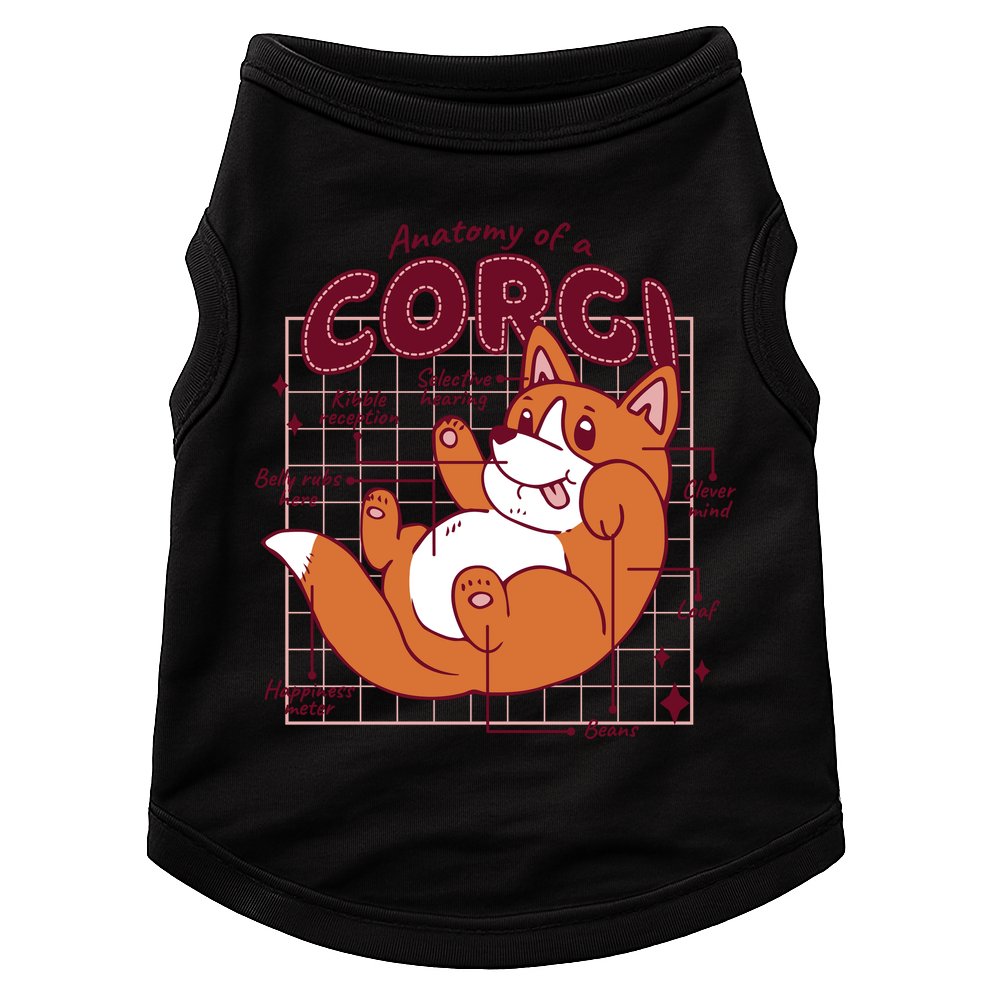 Anatomy Of A Corgi Dog Doggie Tank