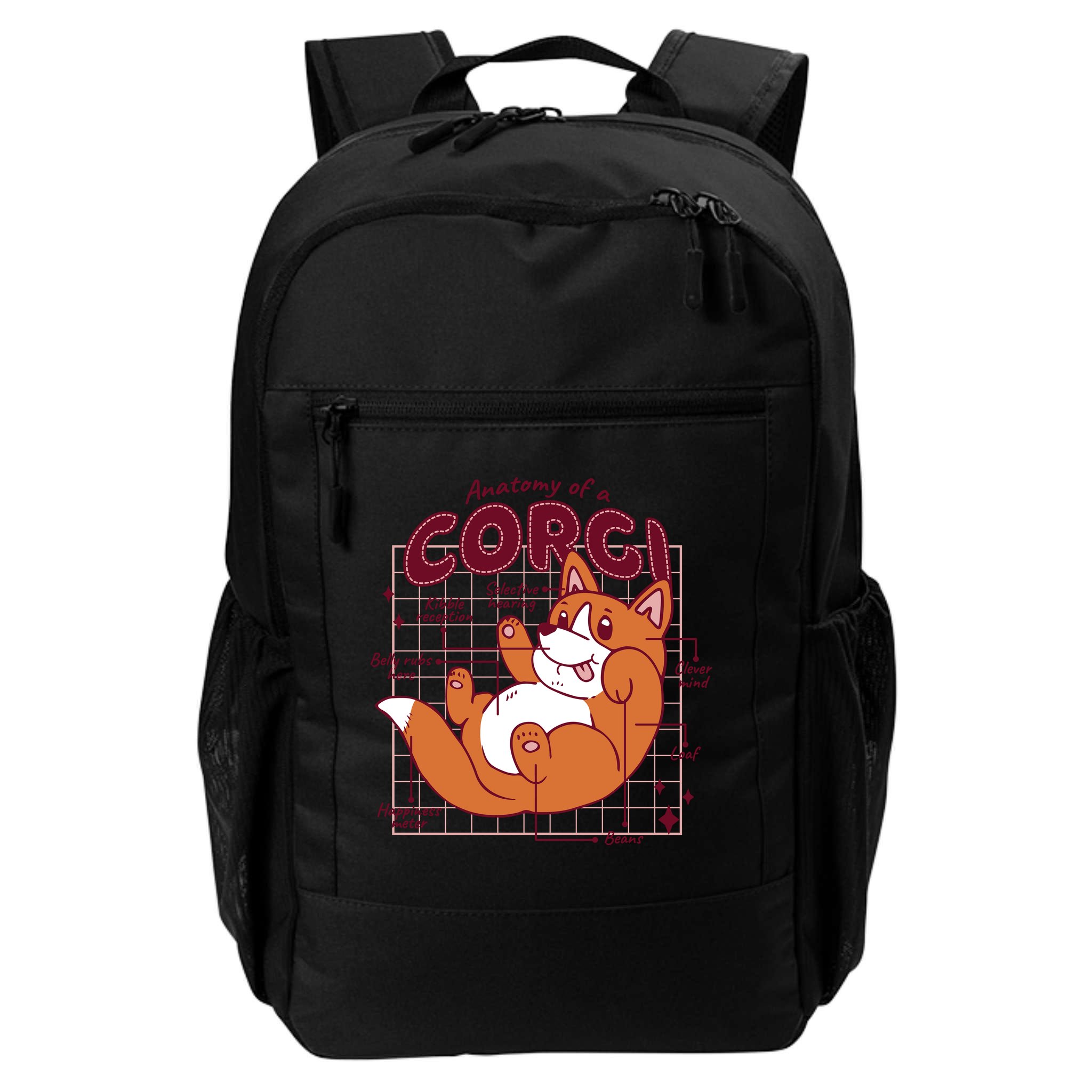 Anatomy Of A Corgi Dog Backpack
