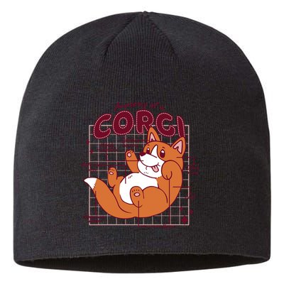 Anatomy Of A Corgi Dog Sustainable Beanie