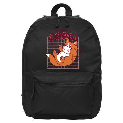 Anatomy Of A Corgi Dog 16 in Basic Backpack