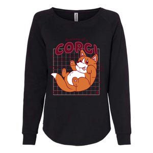 Anatomy Of A Corgi Dog Womens California Wash Sweatshirt