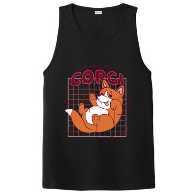 Anatomy Of A Corgi Dog PosiCharge Competitor Tank