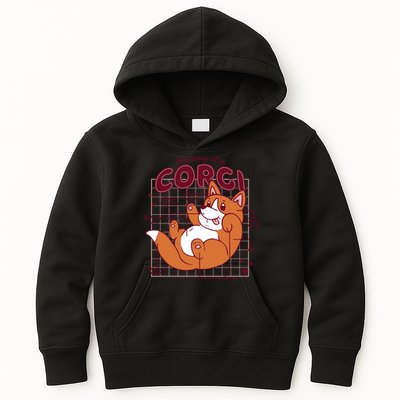 Anatomy Of A Corgi Dog Kids Hoodie