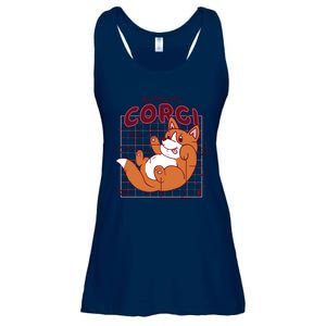 Anatomy Of A Corgi Dog Ladies Essential Flowy Tank