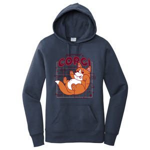 Anatomy Of A Corgi Dog Women's Pullover Hoodie