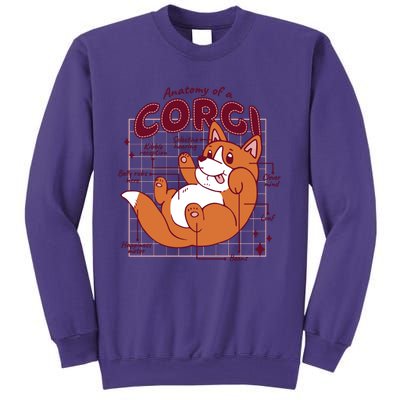 Anatomy Of A Corgi Dog Sweatshirt