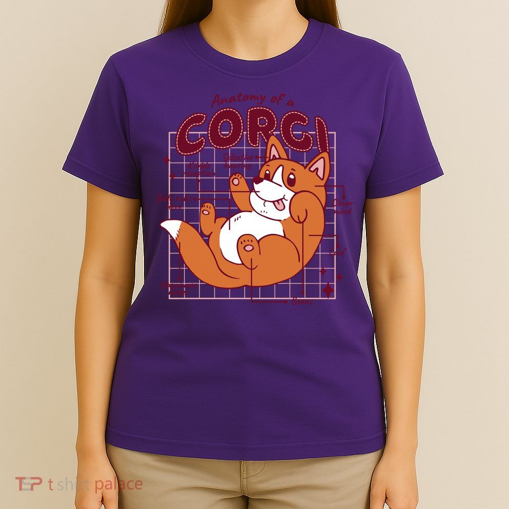 Anatomy Of A Corgi Dog T-Shirt