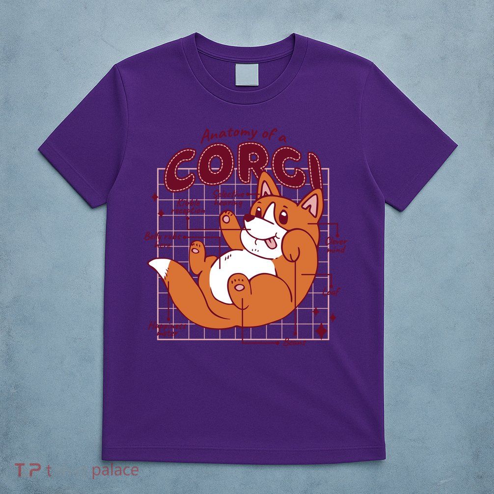 Anatomy Of A Corgi Dog T-Shirt