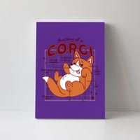 Anatomy Of A Corgi Dog Canvas