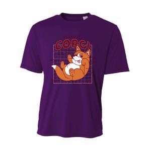 Anatomy Of A Corgi Dog Performance Sprint T-Shirt