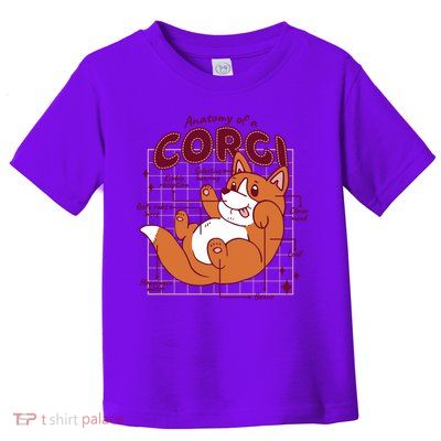 Anatomy Of A Corgi Dog Toddler T-Shirt