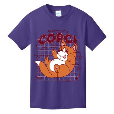 Anatomy Of A Corgi Dog Kids T-Shirt