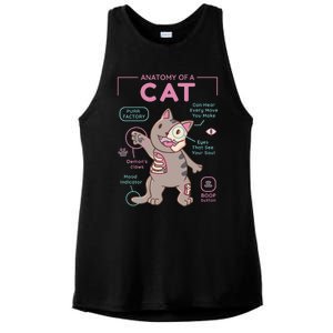 Anatomy Of A Cat Ladies PosiCharge Tri-Blend Wicking Tank