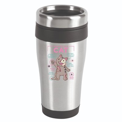 Anatomy Of A Cat 16oz Travel Tumbler