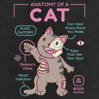 Anatomy Of A Cat Golf Towel
