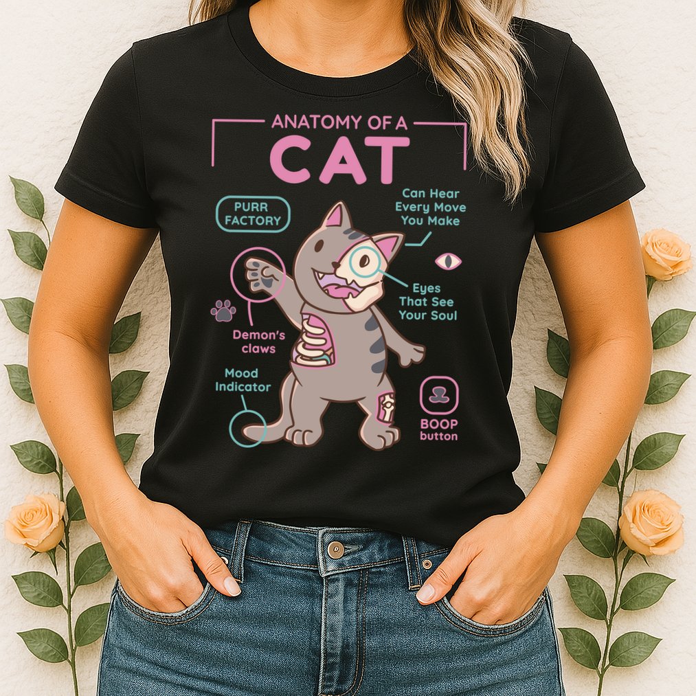 Anatomy Of A Cat Womens T-Shirt