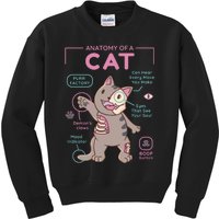 Anatomy Of A Cat Kids Sweatshirt