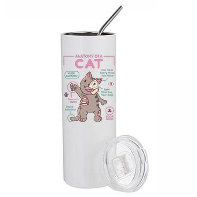 Anatomy Of A Cat Stainless Steel Tumbler