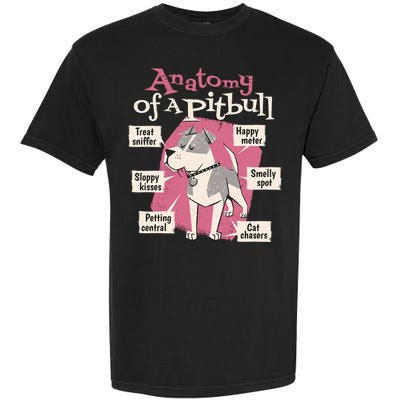 Anatomy Of A Pitbull Cute Gift Garment-Dyed Heavyweight T-Shirt