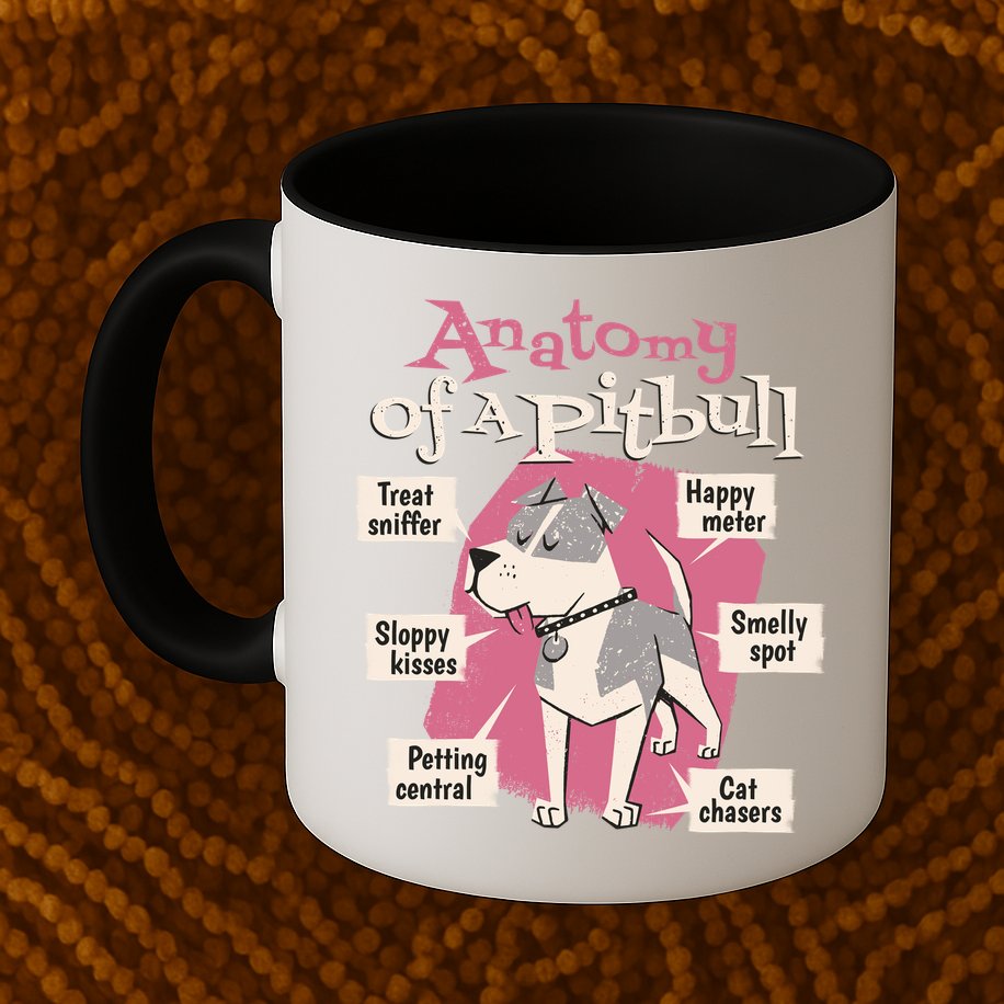 Anatomy Of A Pitbull Cute Gift Mug