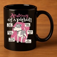 Anatomy Of A Pitbull Cute Gift 11oz C Handle Ceramic Mug