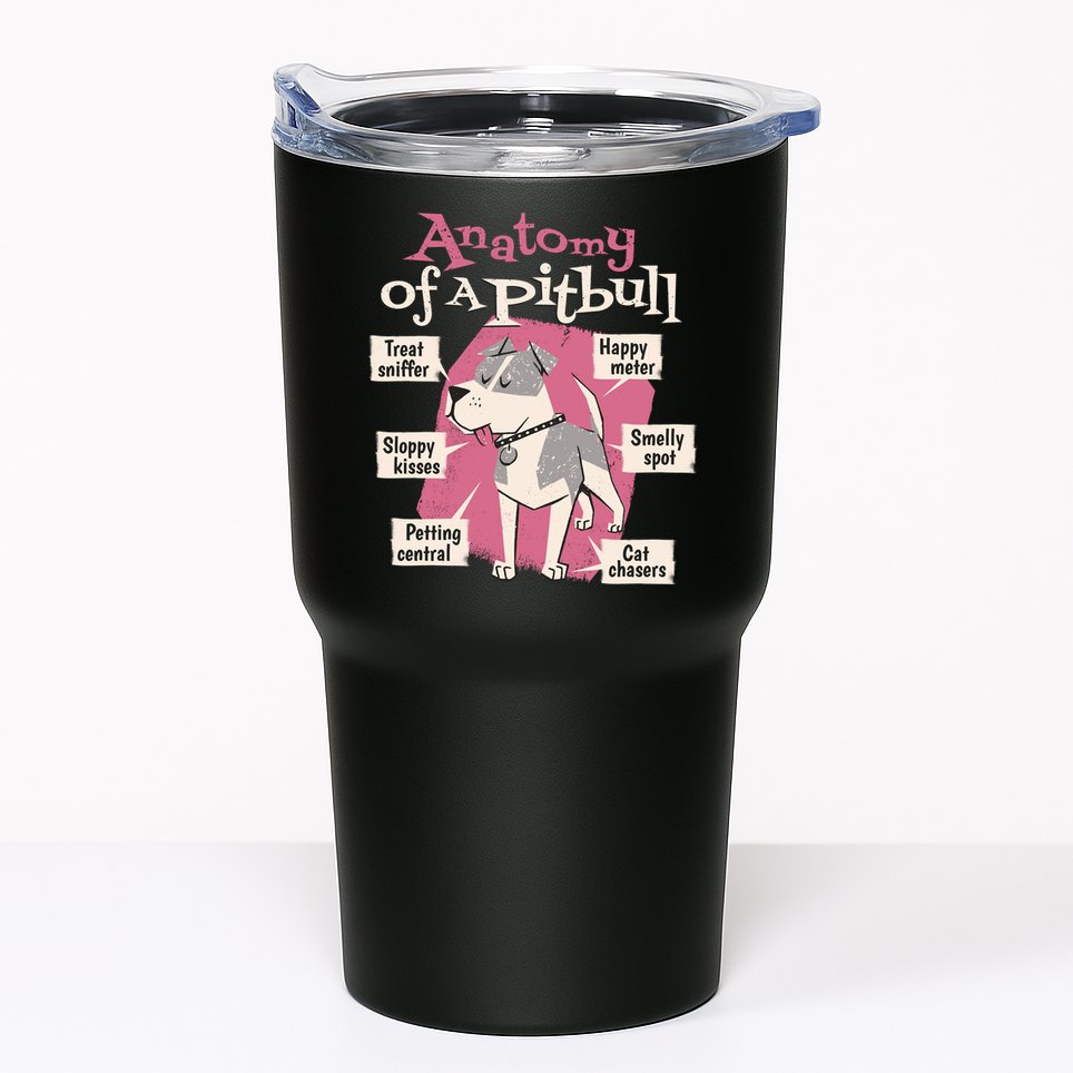 Anatomy Of A Pitbull Cute Gift Tumbler