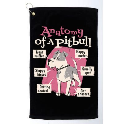 Anatomy Of A Pitbull Cute Gift Golf Towel