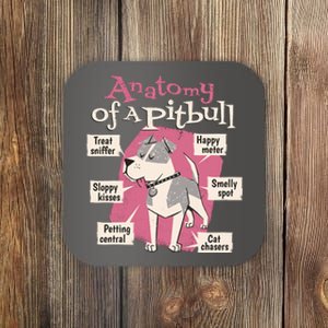 Anatomy Of A Pitbull Cute Gift Coaster