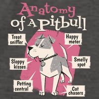 Anatomy Of A Pitbull Cute Gift Vector Backpack