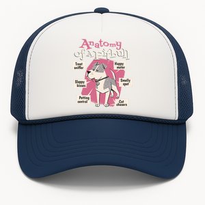 Anatomy Of A Pitbull Cute Gift Trucker Hat